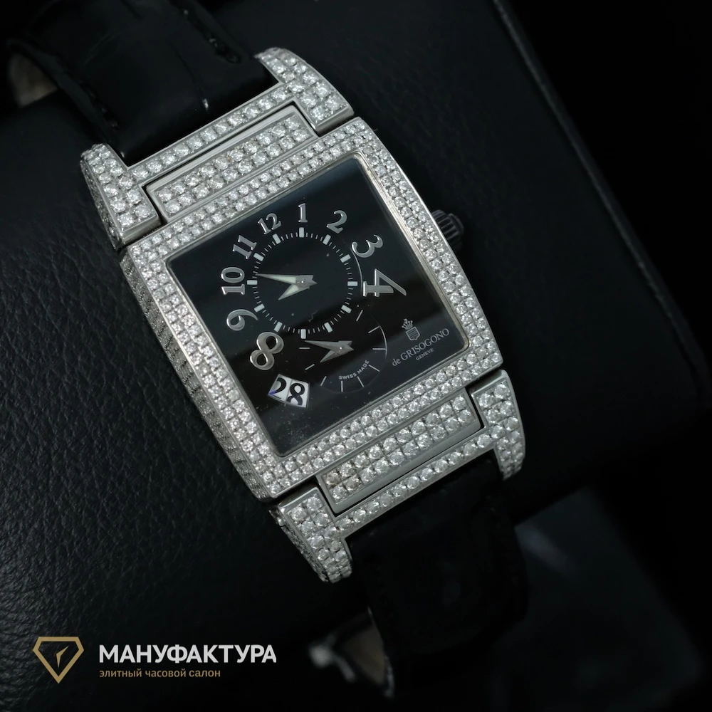 Купить элитные часы De Grisogono Custom Diamonds UNO DF: в наличии в Москве!