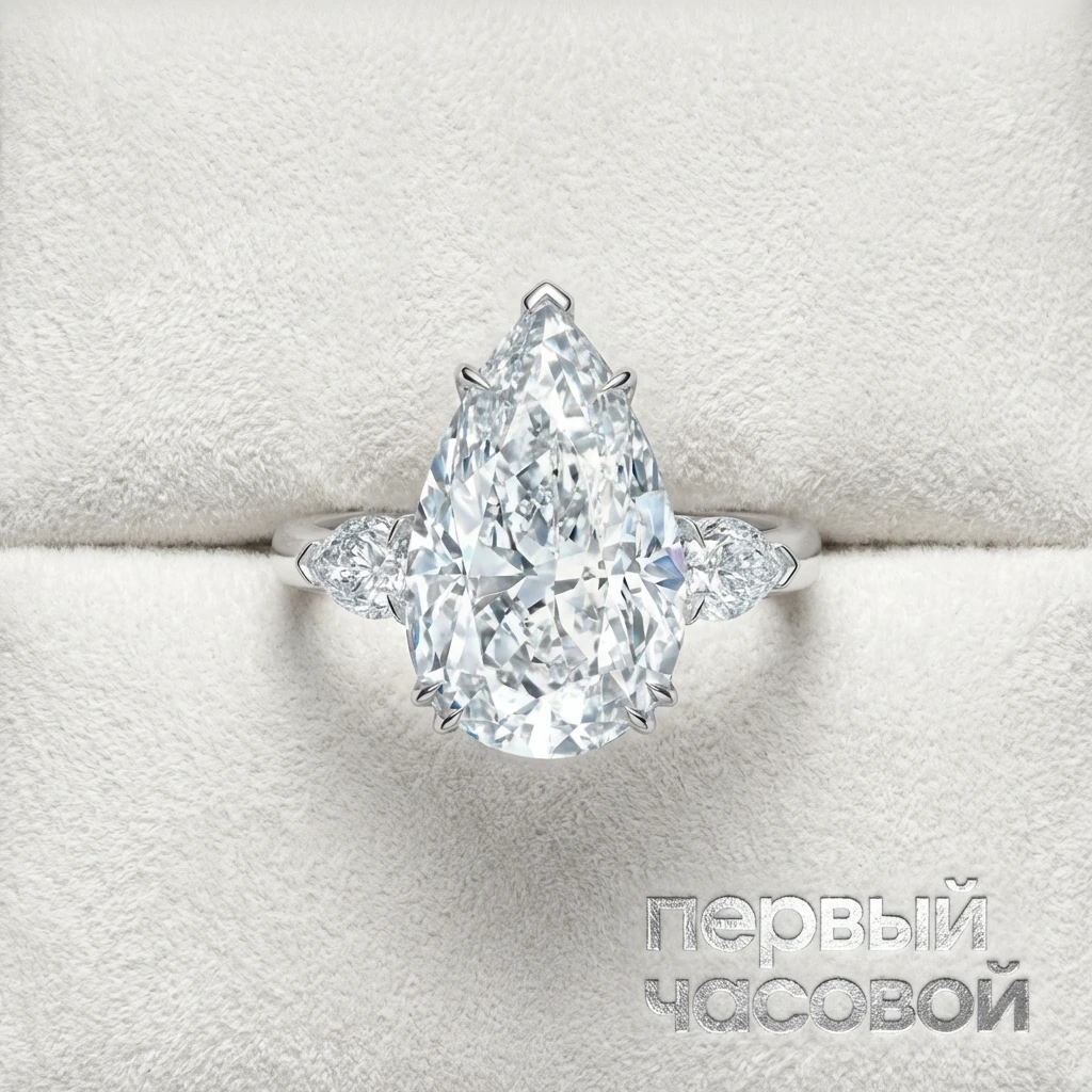 Купить украшение Studio jewelry Кольцо 10,04 ct. F/VVS2 Laboratory Grown Diamond : в наличии в Москве!