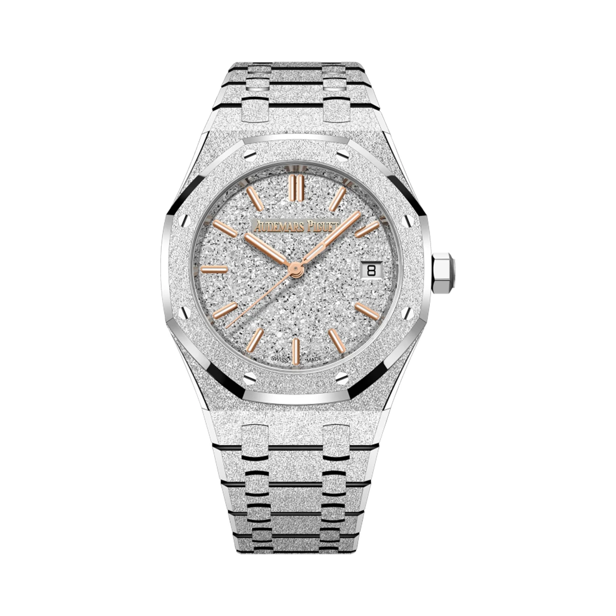 Купить элитные часы Audemars Piguet  ROYAL OAK FROSTED GOLD SELFWINDING 77450BC.GG.1361BC.01: в наличии в Москве!