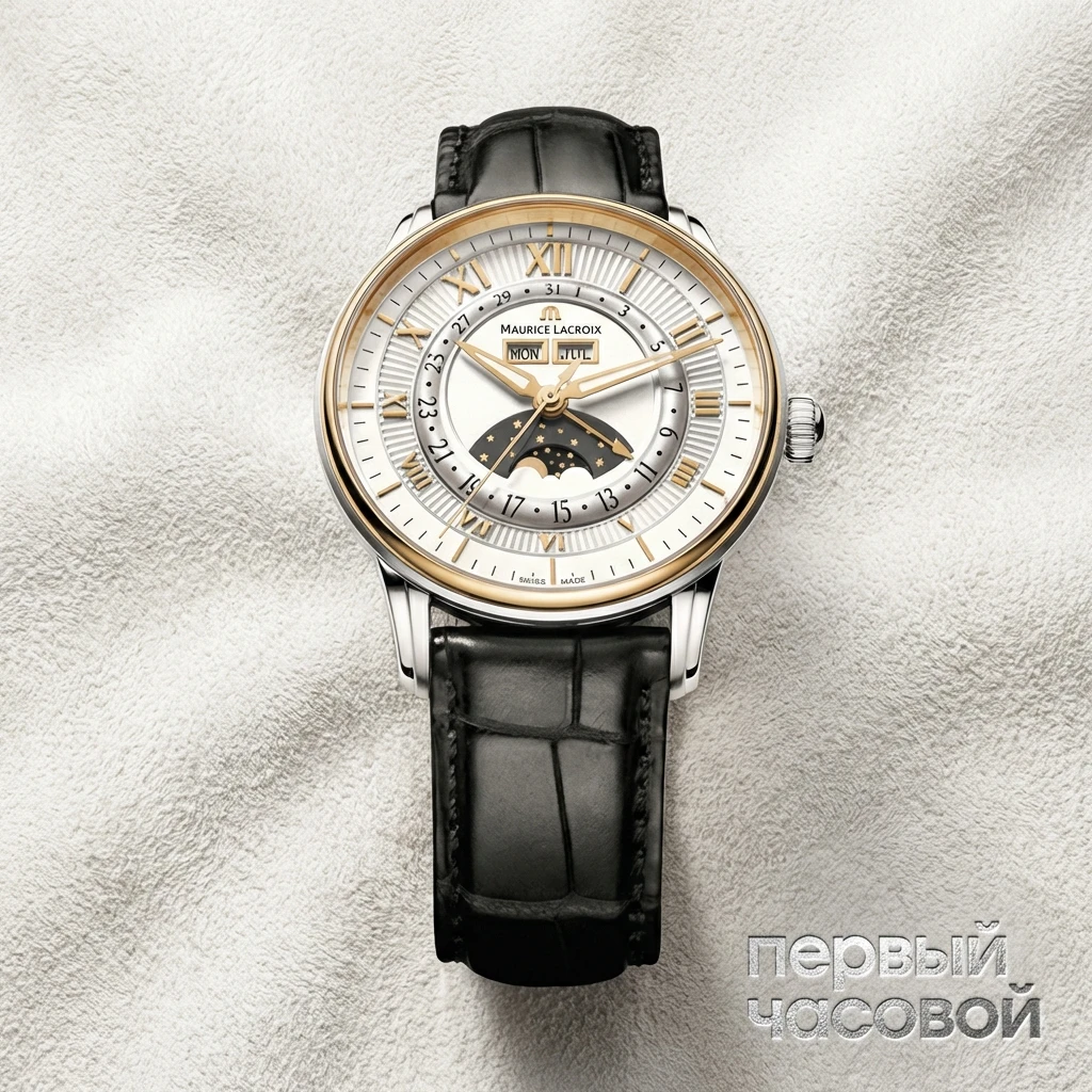 Купить элитные часы Maurice Lacroix Masterpiece Phase de Lune MP6428-PS101-11E: в наличии в Москве!