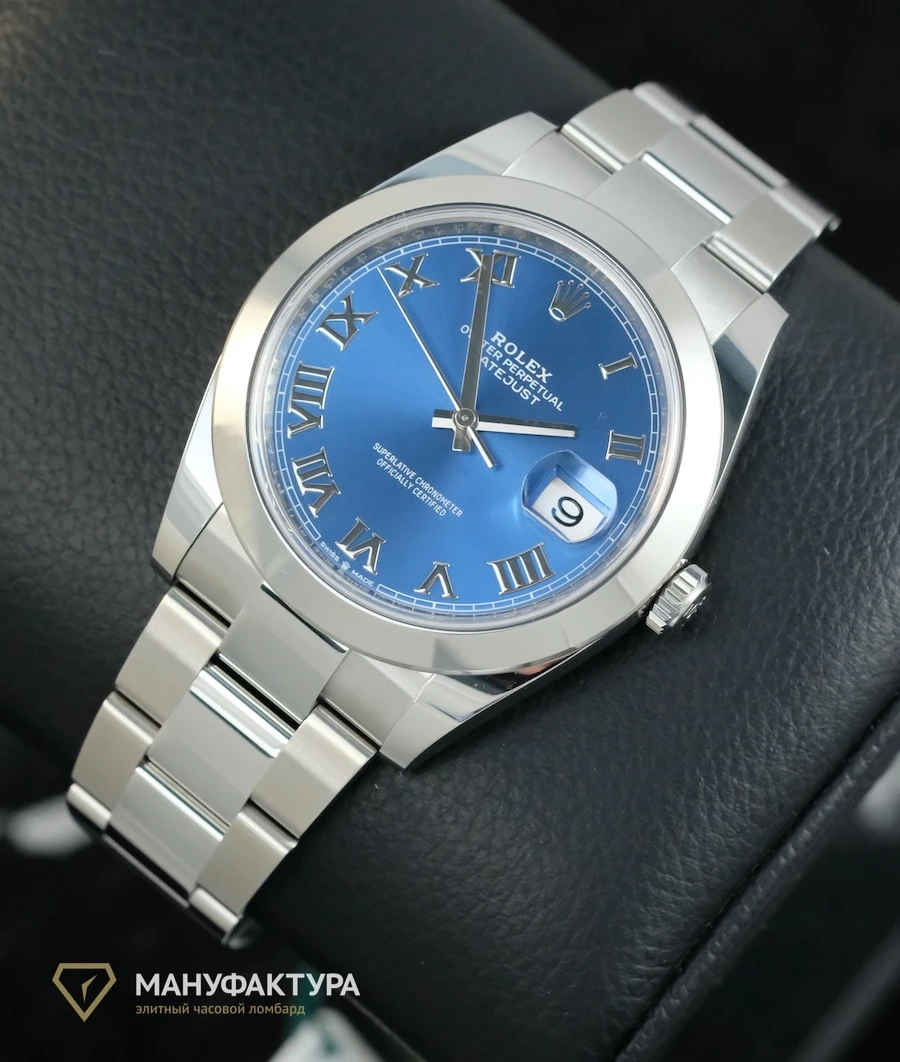 Купить элитные часы Rolex Oyster Perpetual Datejust II 41mm Blue Azzurro 126300: в наличии в Москве!