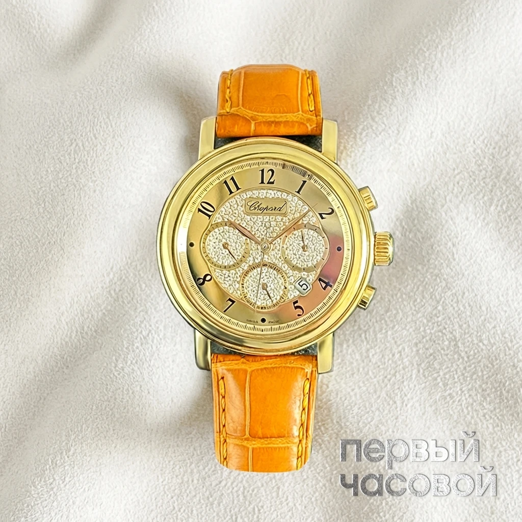 Купить элитные часы Chopard Limited Edition Elton John Aids Foundation Chronograph 18K Yellow Gold 39Mm 16/1868: в наличии в Москве!