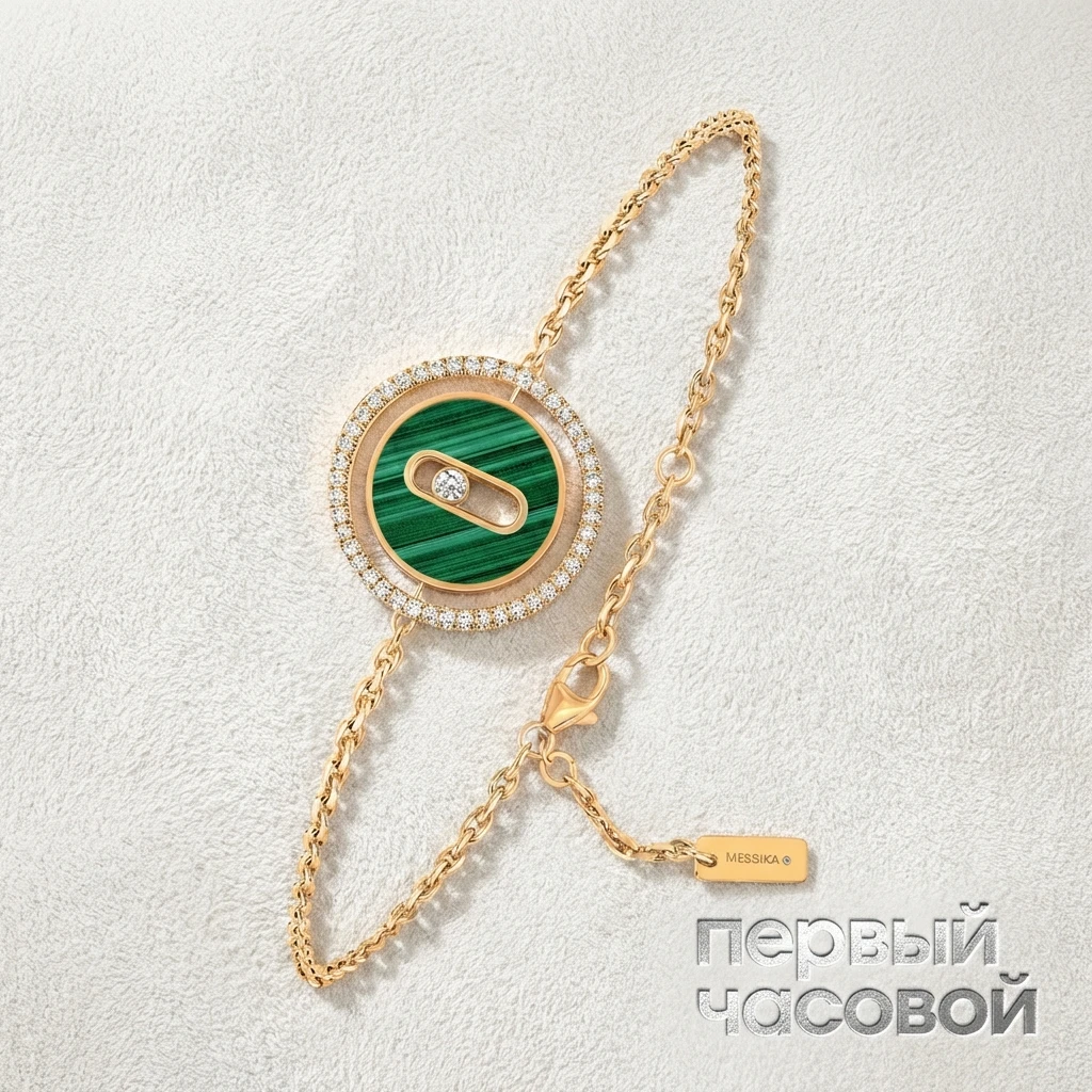 Купить украшение Messika Браслет Lucky Move PM Malachite 11651-YG: в наличии в Москве!