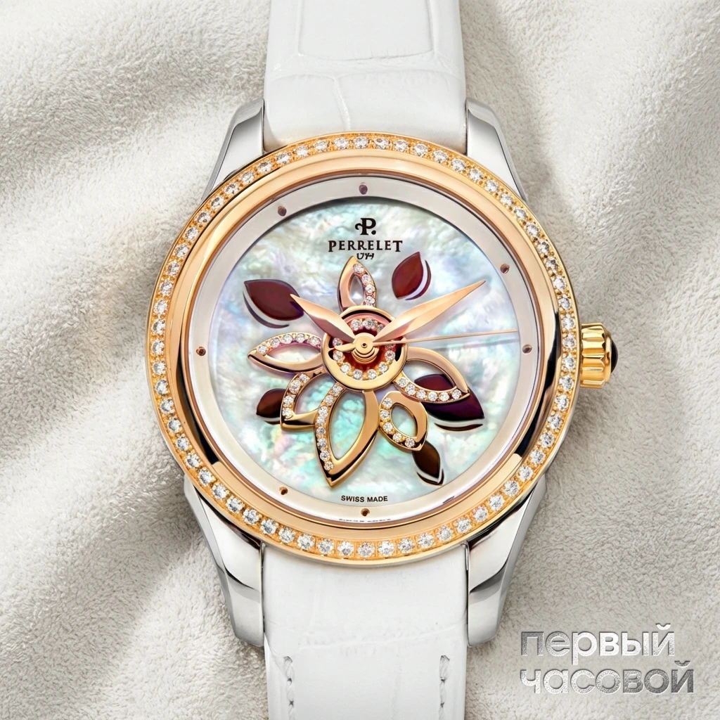 Купить элитные часы Perrelet Diamond Flower Ladies A3016/A  : в наличии в Москве!