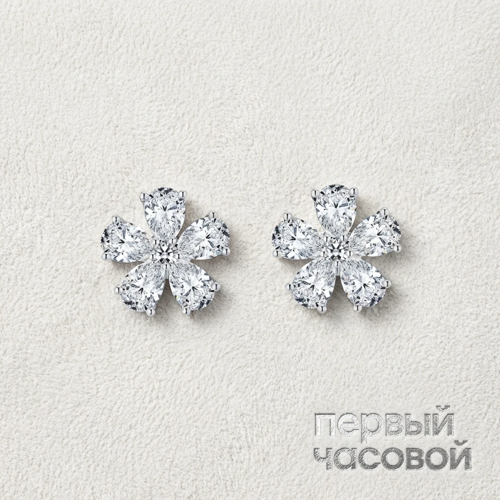 Купить украшение Studio jewelry Серьги С Бриллиантами 5,11 Ct. G-H/Vs : в наличии в Москве!