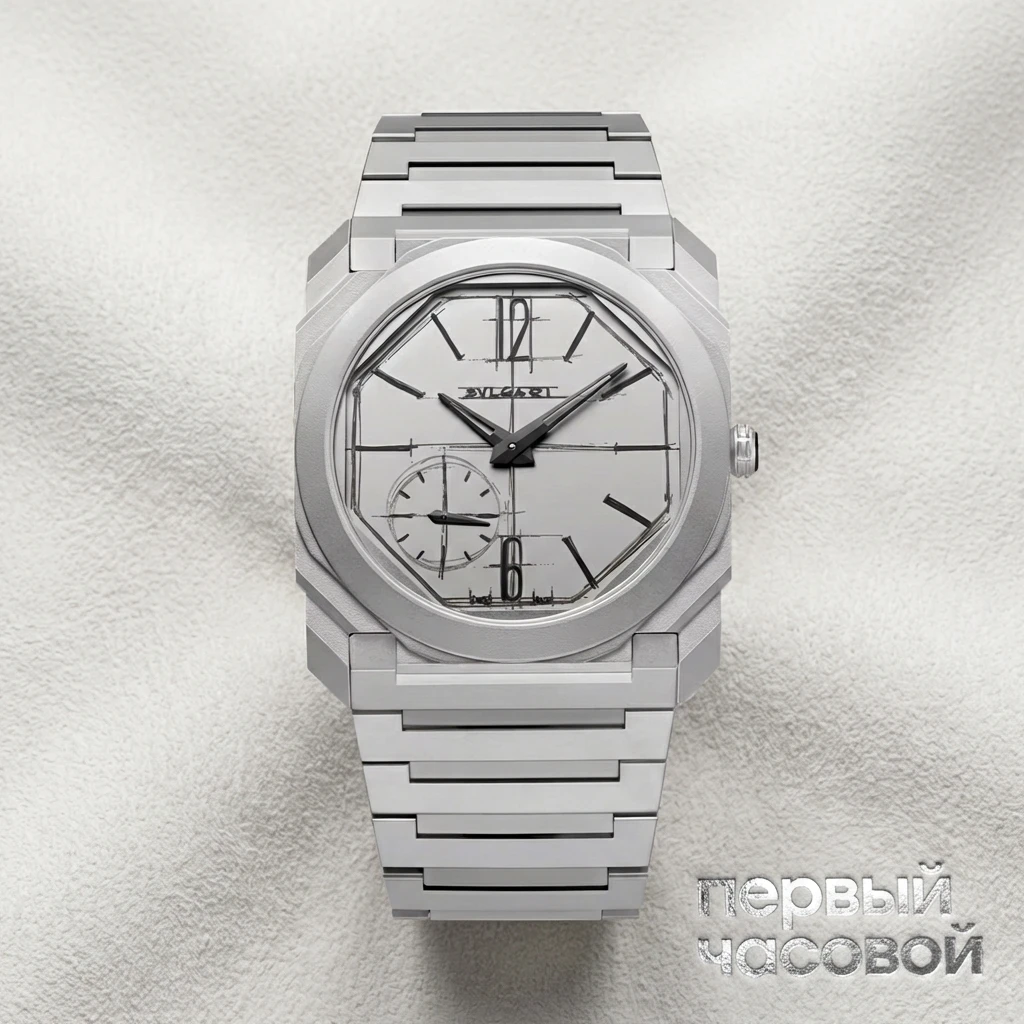 Купить элитные часы Bvlgari Octo Finissimo 10Th Anniversary Limited Edition Sketch Dial Titanium 103672: в наличии в Москве!