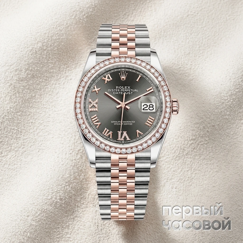 Купить элитные часы Rolex Datejust 36Mm Steel &amp; Rose Gold Diamond Bezel 126281RBR: в наличии в Москве!