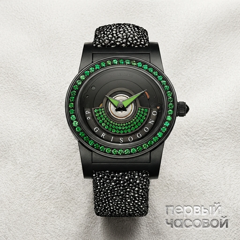 Купить элитные часы De Grisogono S13 GV Tondo by Night Green: в наличии в Москве!