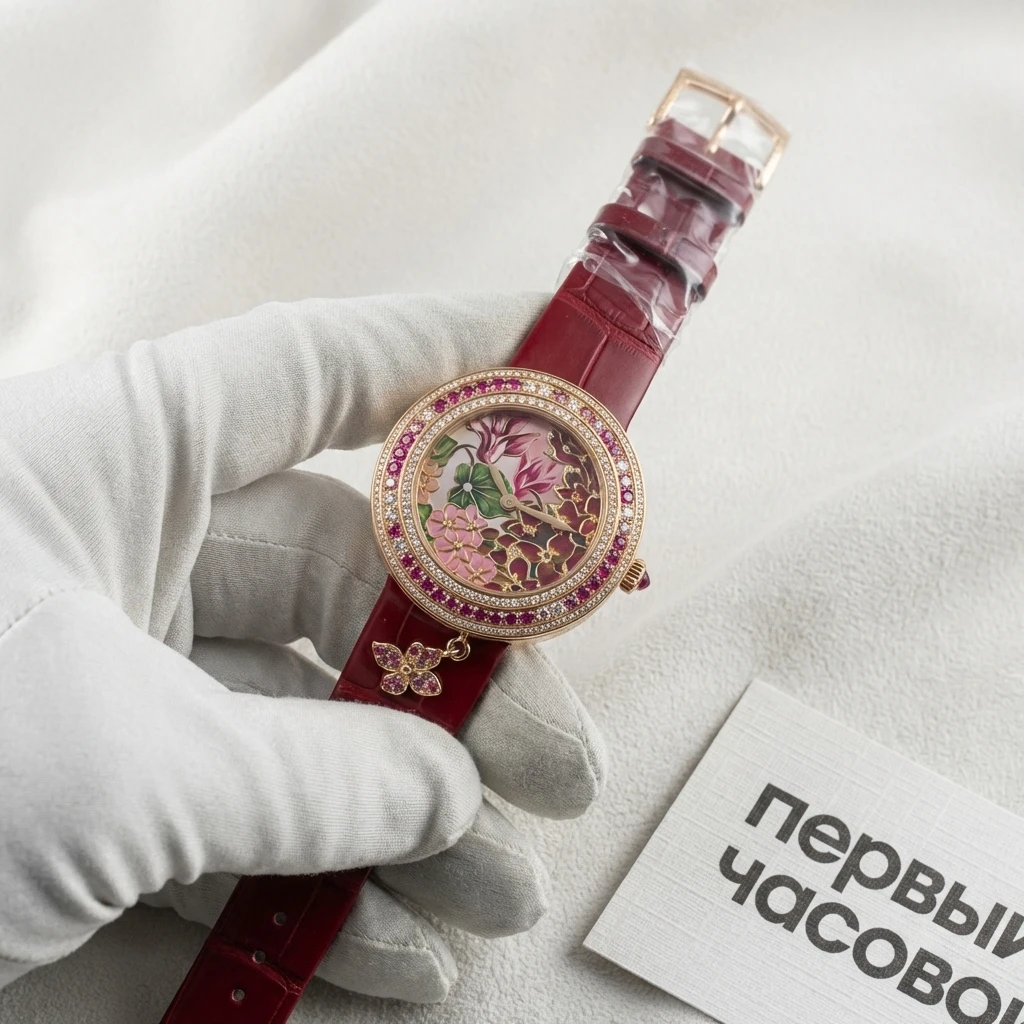 Купить элитные часы Van Cleef &amp; Arpels Extraordinaire Amour 38Mm Rose Gold VCARO4JW00: в наличии в Москве!