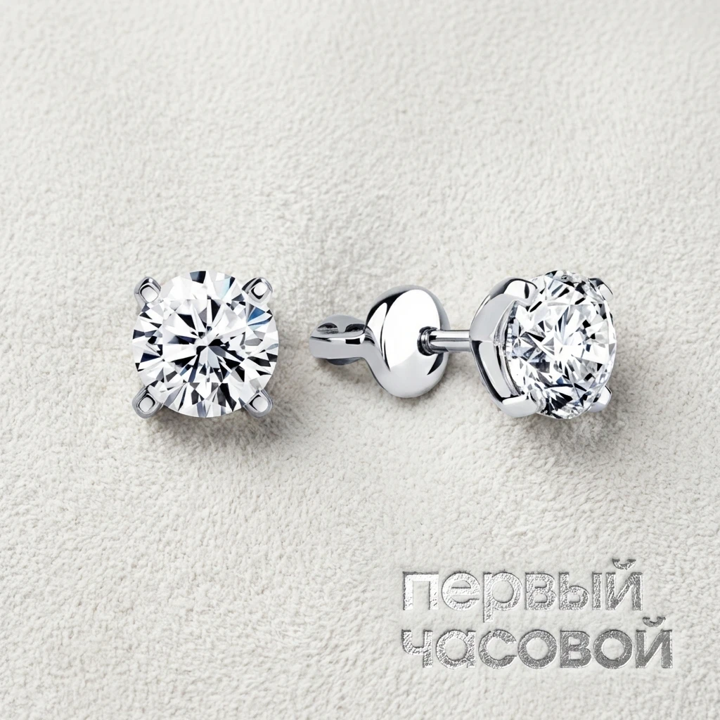Купить украшение Studio jewelry Серьги 1,01/1,01 ct. H/VS2 (3 Excellent) : в наличии в Москве!