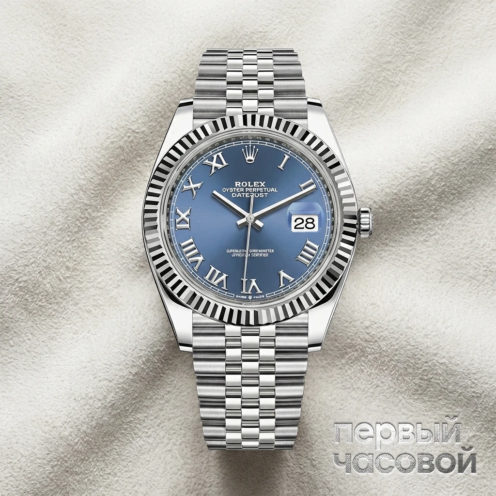 Rolex Oyster Perpetual Datejust 41mm Blue Azzurro Romain Dial 126334