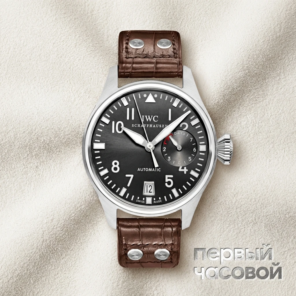 Купить элитные часы Iwc Big Pilot's Automatic White Gold IW500402: в наличии в Москве!