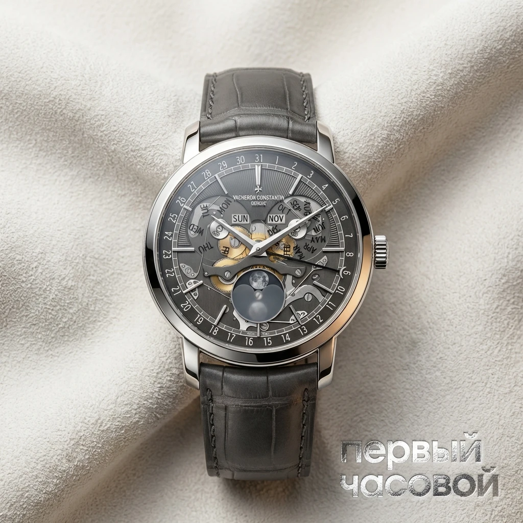 Купить элитные часы Vacheron Constantin Traditionnelle Сomplete Calendar Openface 4020T/000G-B655: в наличии в Москве!