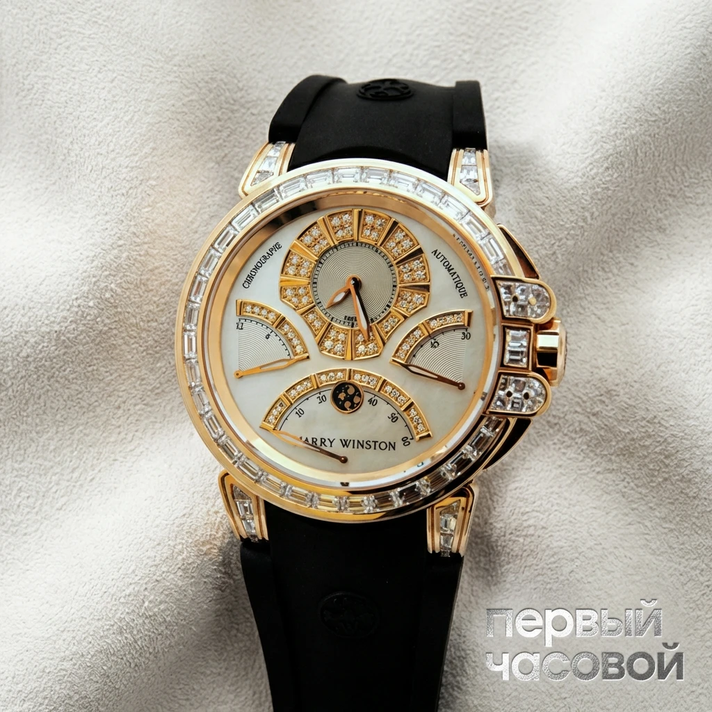 Купить элитные часы Harry Winston Ocean 3-Retrograde Bagguette Chrono 400/MCRA44RL.W/BD: в наличии в Москве!