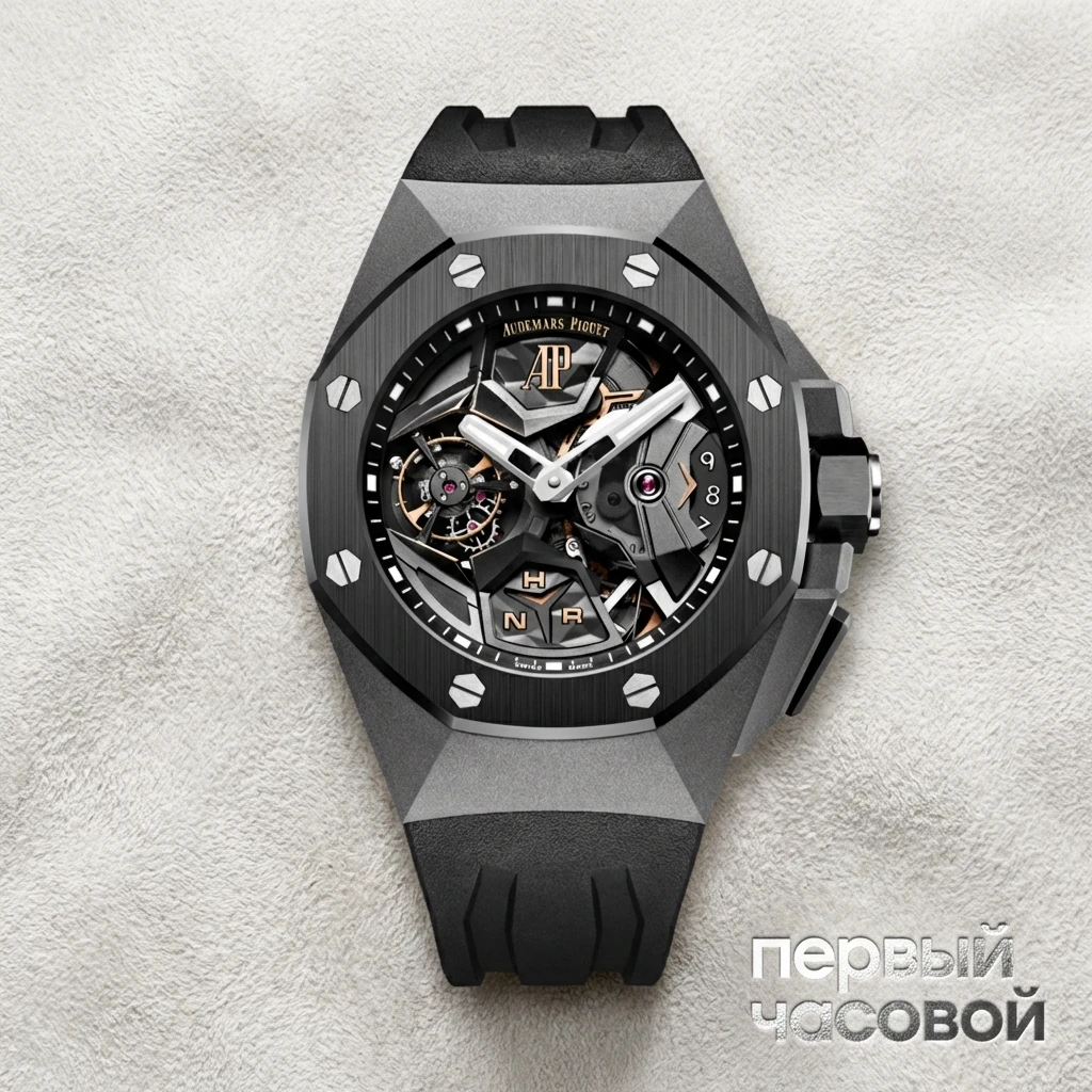 Купить элитные часы Audemars Piguet Royal Oak Concept Flying Tourbillon GMT 26589IO.OO.D002CA.01: в наличии в Москве!