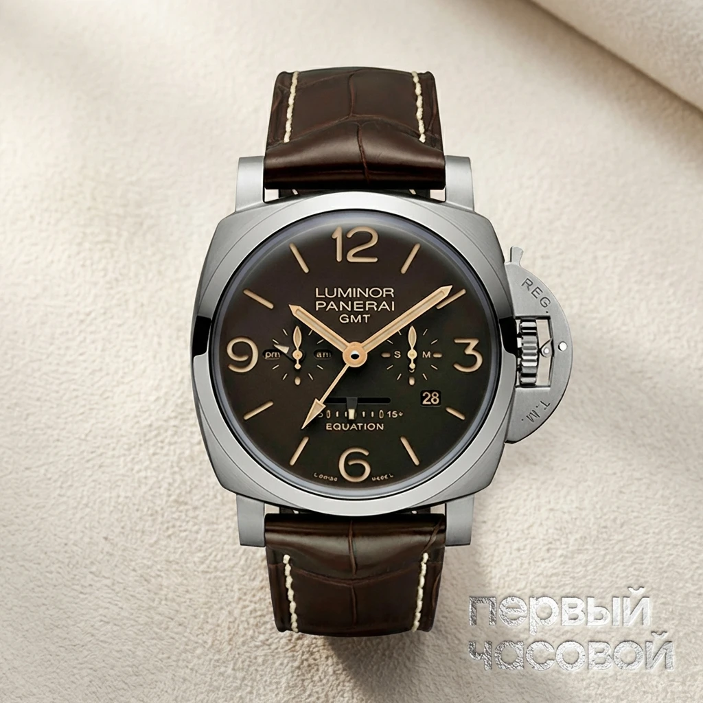 Купить элитные часы Panerai Luminor 1950 8 Days Equation of Time Titanium PAM00656: в наличии в Москве!