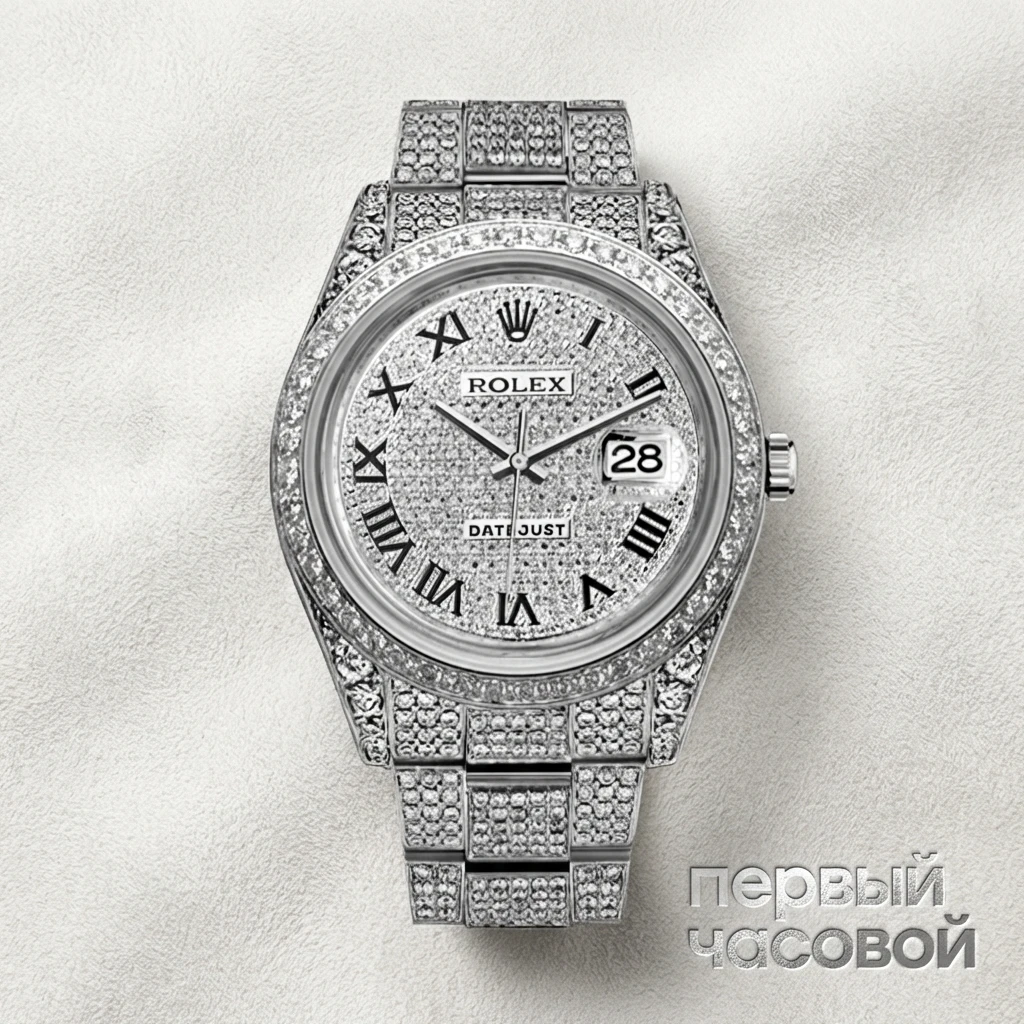Купить элитные часы Rolex Datejust II Full Pave Iced Out Diamonds 126300 FIX: в наличии в Москве!