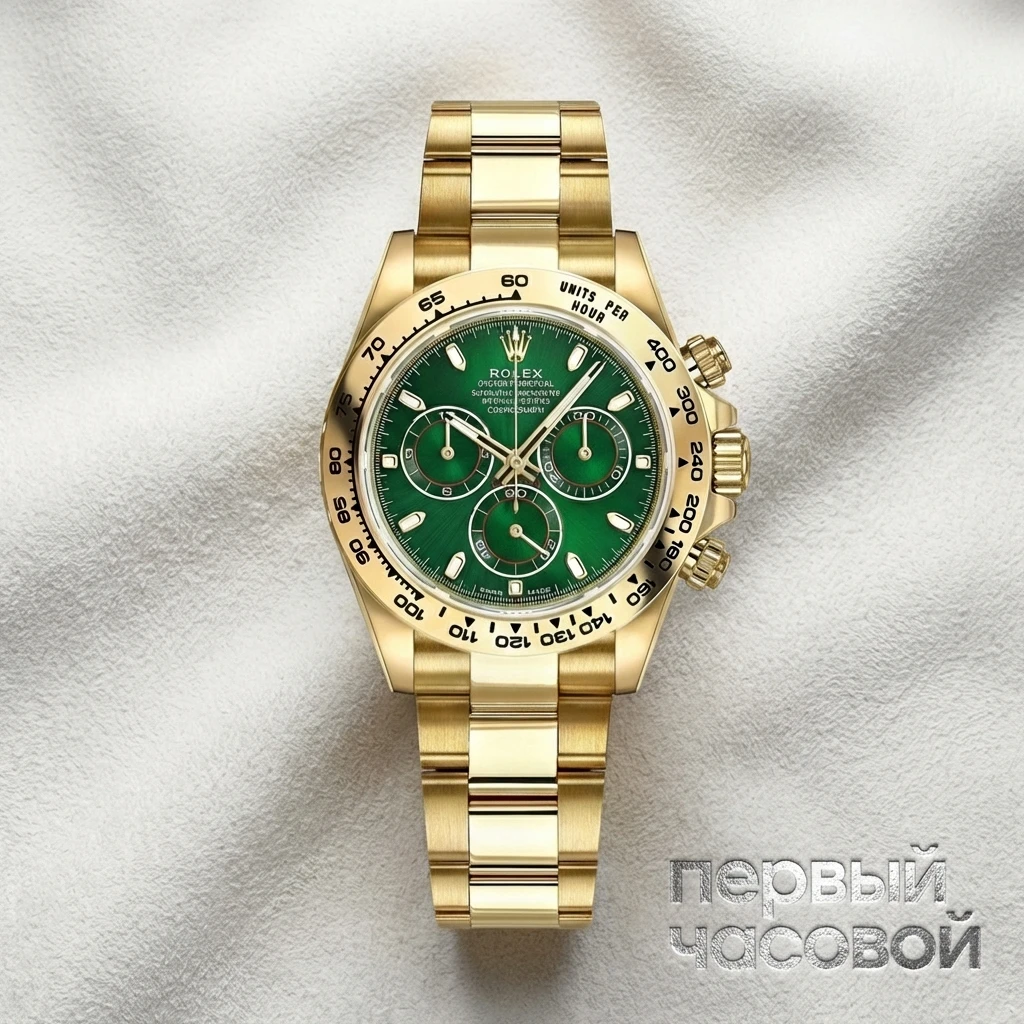 Rolex Cosmograph Daytona 40Mm Yellow Gold Green Dial Discontinued 116508-0013