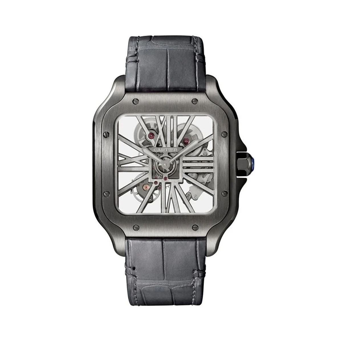 Купить элитные часы Cartier Santos De Cartier Skeleton WHSA0009: в наличии в Москве!