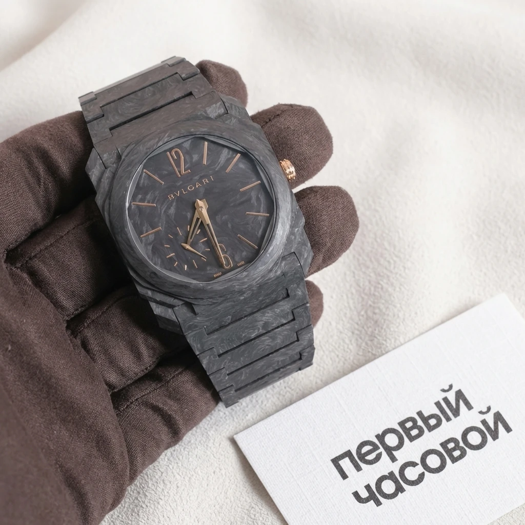Купить элитные часы Bvlgari Octo Finissimo Carbon Gold Automatic 103779: в наличии в Москве!