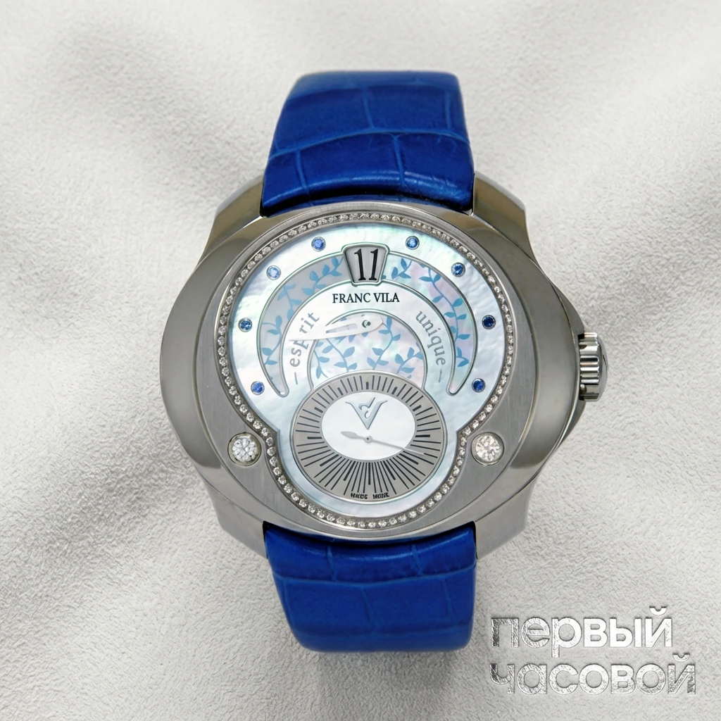 Купить элитные часы Franc Vila Tribute Jumping Hours Automatique Blue Ivy Edition HJL1  Lady's FVt28: в наличии в Москве!