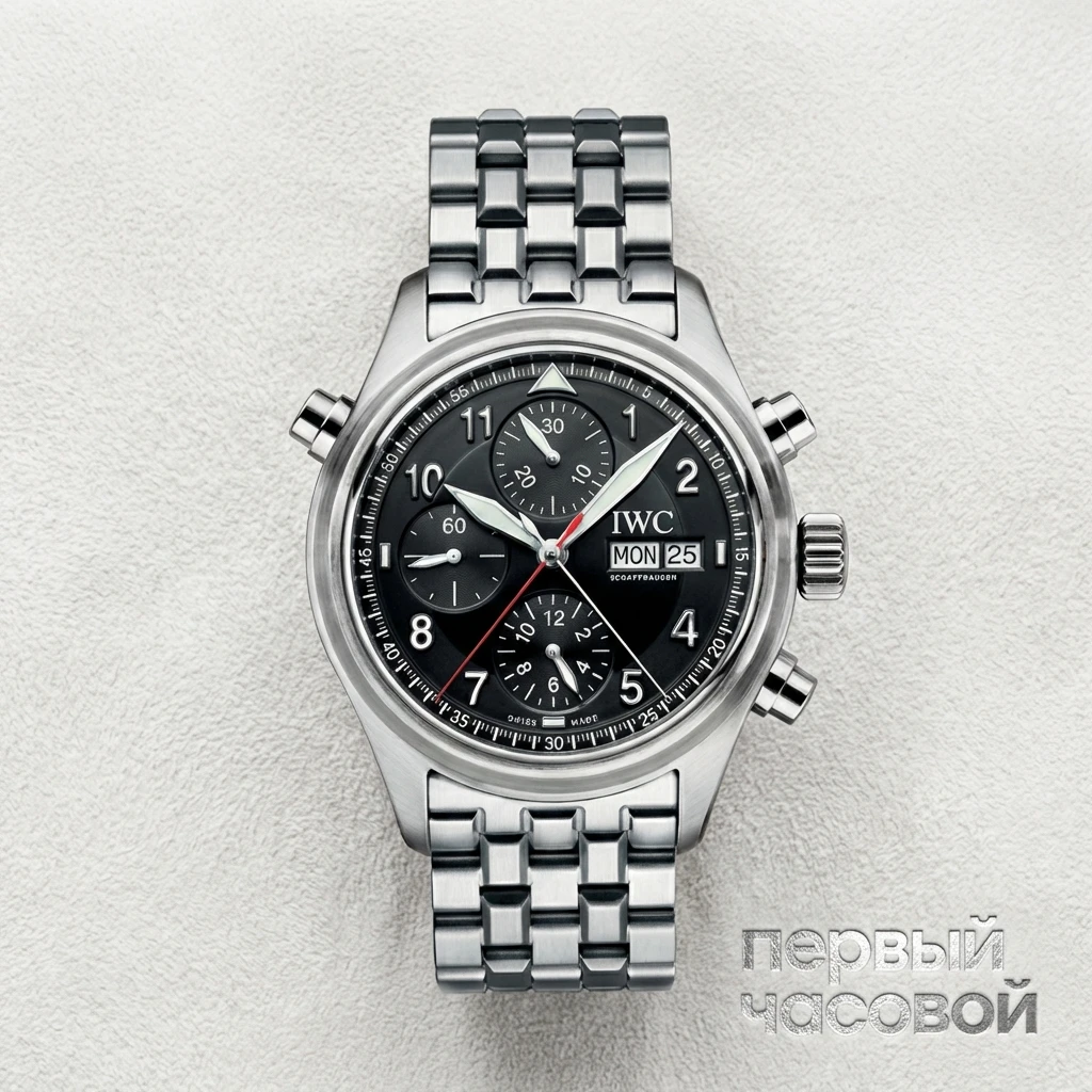 Купить элитные часы Iwc Pilot's Double Chronograph IW3713: в наличии в Москве!
