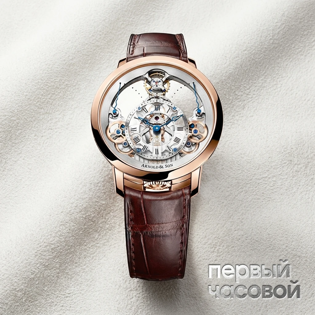 Купить элитные часы Arnold &amp; Son Time Pyramid 45mm in Rose Gold 1TPAR.S01A.C124A: в наличии в Москве!