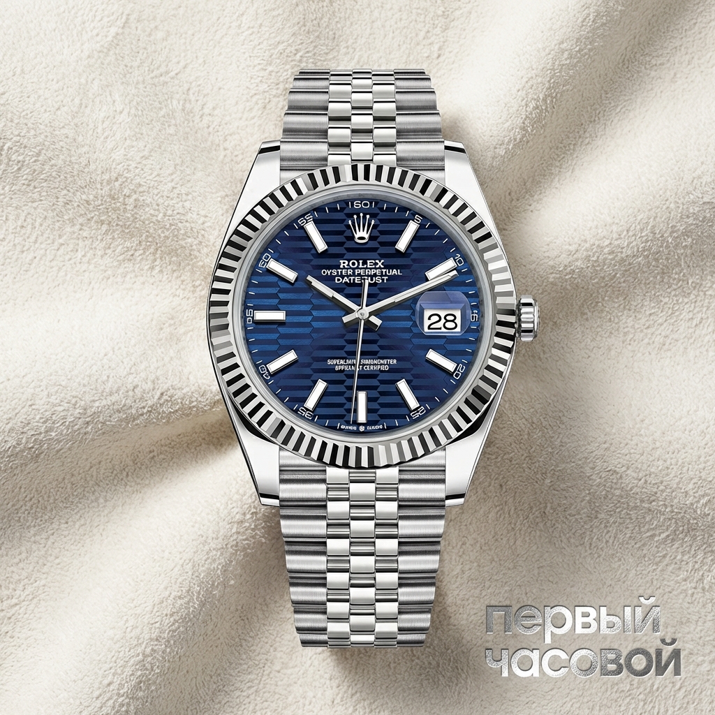 Rolex Datejust 41Mm Blue Fluted Motif