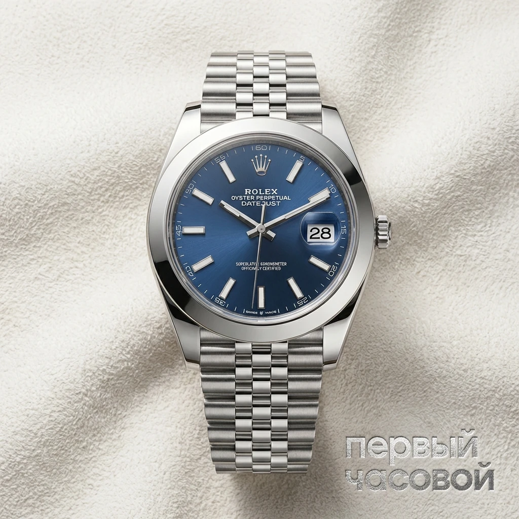 Rolex Oyster Perpetual Datejust 41 Mm Blue Sticks Jubilee 126300