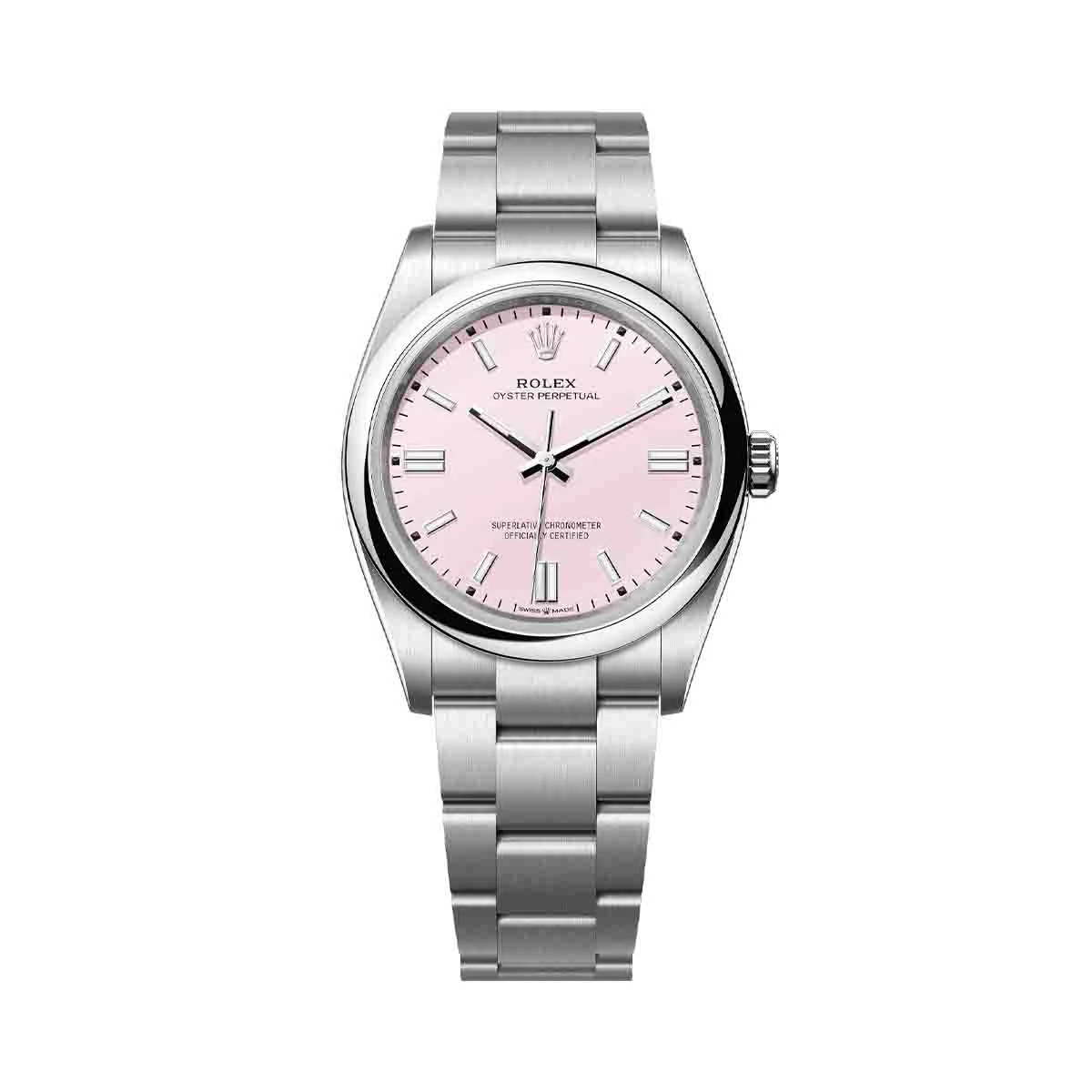 Купить элитные часы Rolex Oyster Perpetual 36mm Candy Pink Dial 126000-0008: в наличии в Москве!