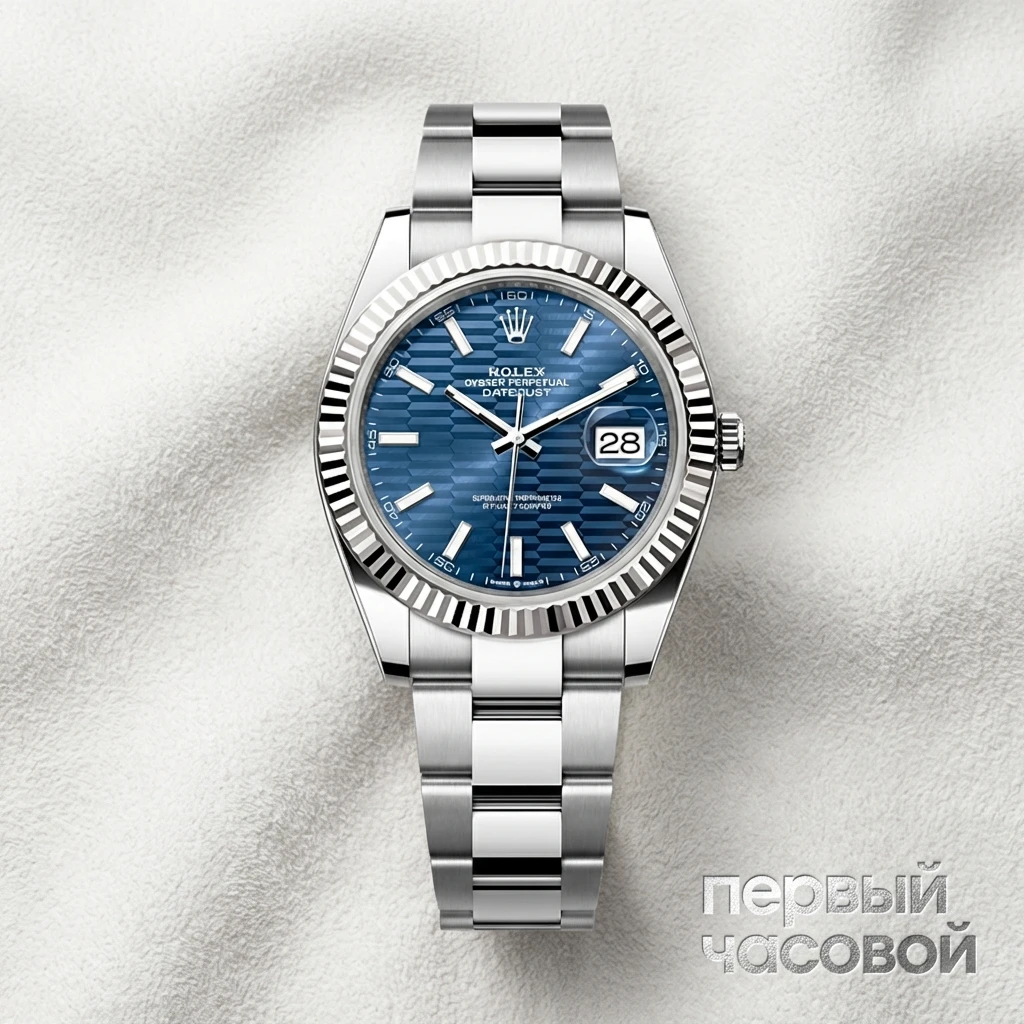 Купить элитные часы Rolex Oyster Perpetual Datejust 41mm Blue Flutted Dial 126334: в наличии в Москве!