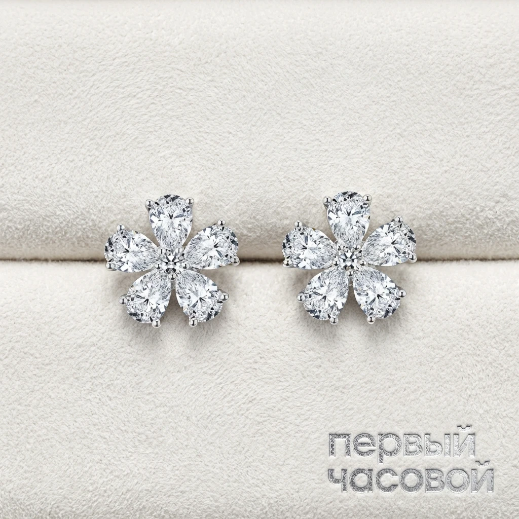 Купить украшение Studio jewelry Серьги с бриллиантами 3,00 ct. G/VS1 : в наличии в Москве!