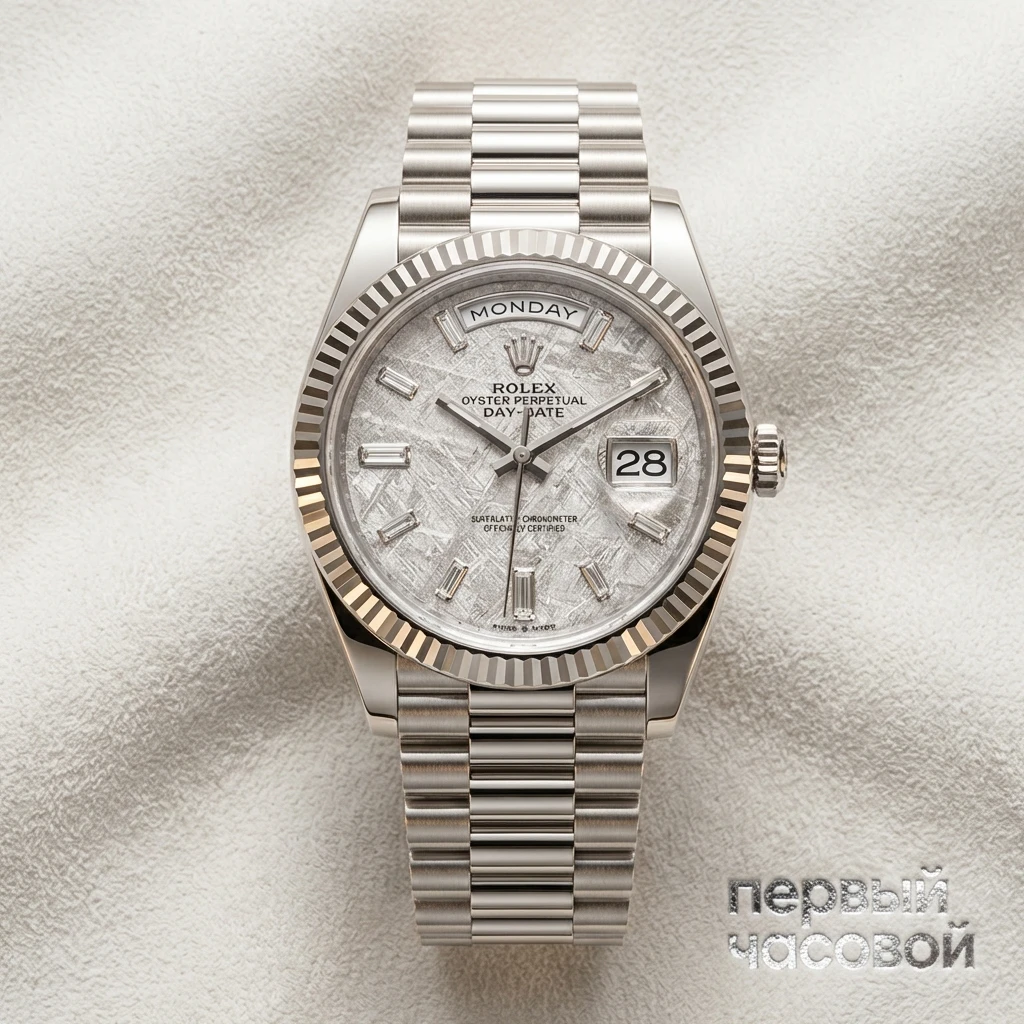 Купить элитные часы Rolex Oyster Perpetual White Gold Day-Date Meteorite 40Mm 228239: в наличии в Москве!