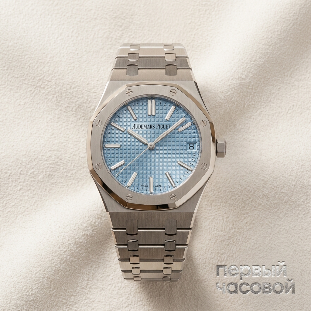 Audemars Piguet Royal Oak Selfwinding 41mm Ice Blue And Baguettes Diamonds Dial Limited Edition