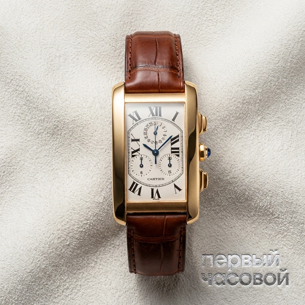 Купить элитные часы Cartier Tank Americaine Chronoflex Chronograph W2601156: в наличии в Москве!