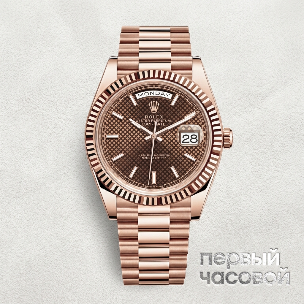 Rolex Day-Date Rose Gold Chocolate Dial 2021