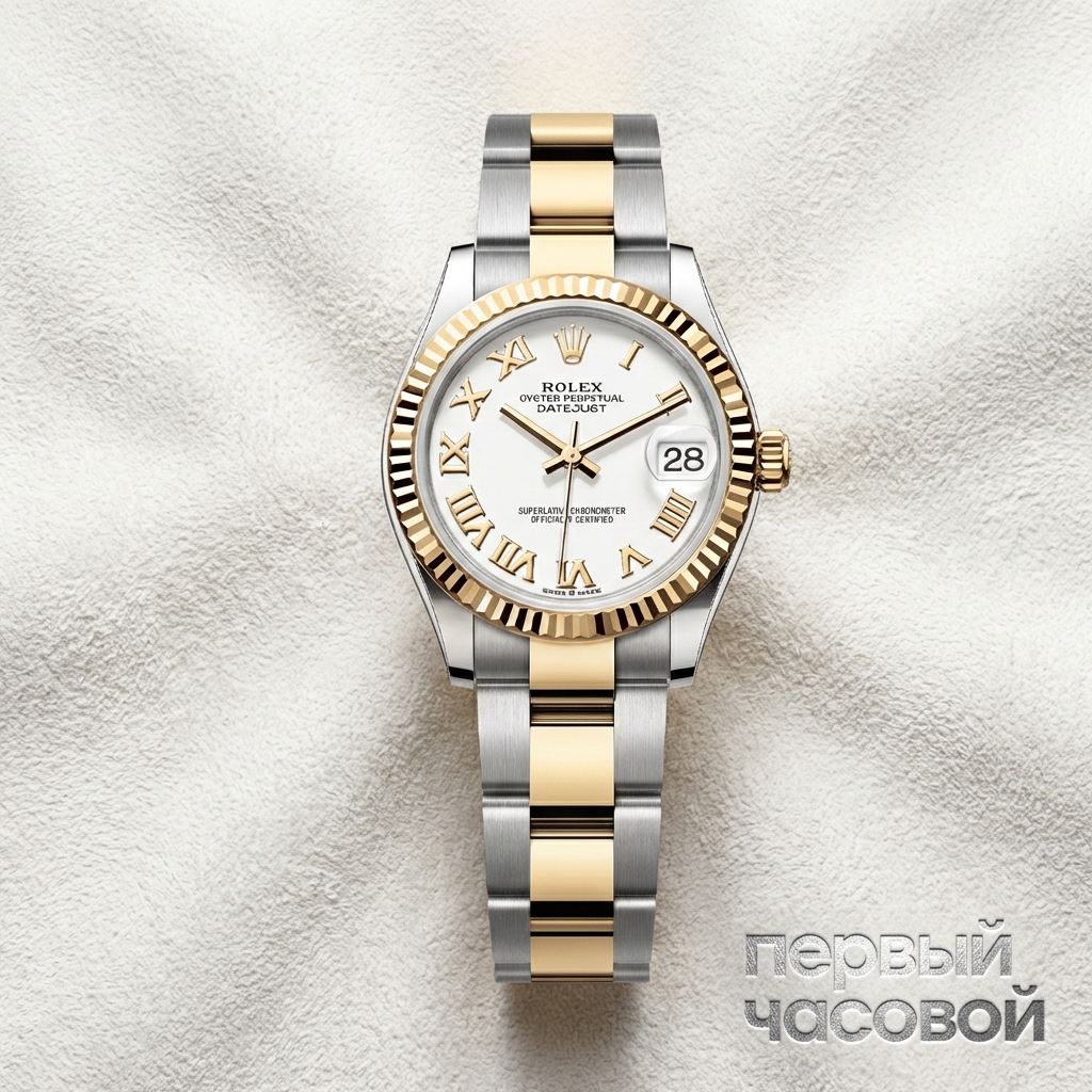 Rolex Datejust 31Mm Steel & Yellow Gold White Dial Roman Index
