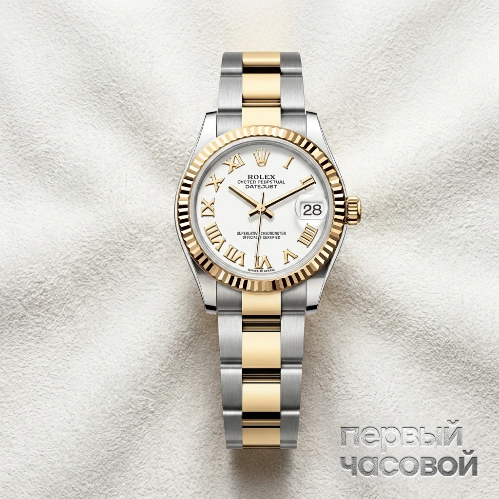 Rolex Datejust 31Mm Steel & Yellow Gold White Dial Roman Index 278273-0001