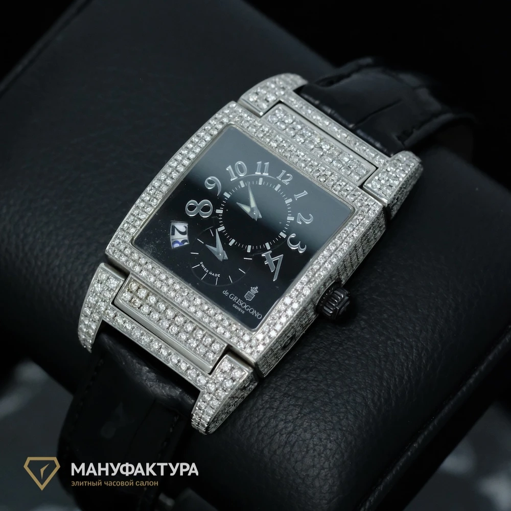 Купить элитные часы De Grisogono Custom Diamonds UNO DF: в наличии в Москве!