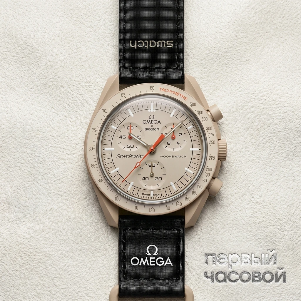 Купить элитные часы Omega X Swatch Bioceramic Moonswatch Mission To Jupiter S033C100: в наличии в Москве!