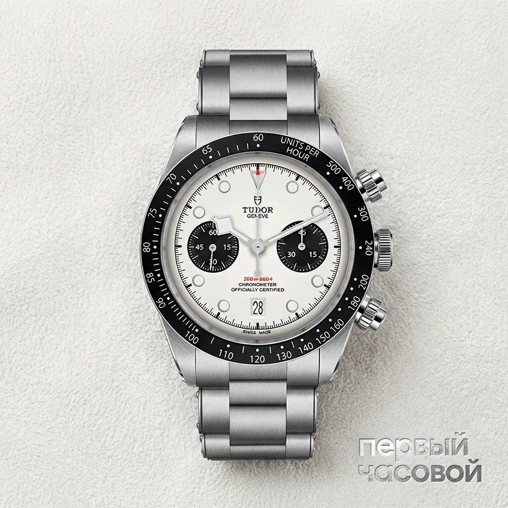 Купить элитные часы Tudor Black Bay Chrono White Panda Dial m79360n-0002: в наличии в Москве!