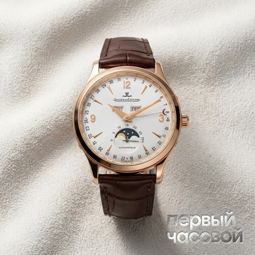Купить элитные часы Jaeger-LeCoultre Master Calendar Moonphase Rose Gold Silver Dial 37Mm 140.2.98.S: в наличии в Москве!