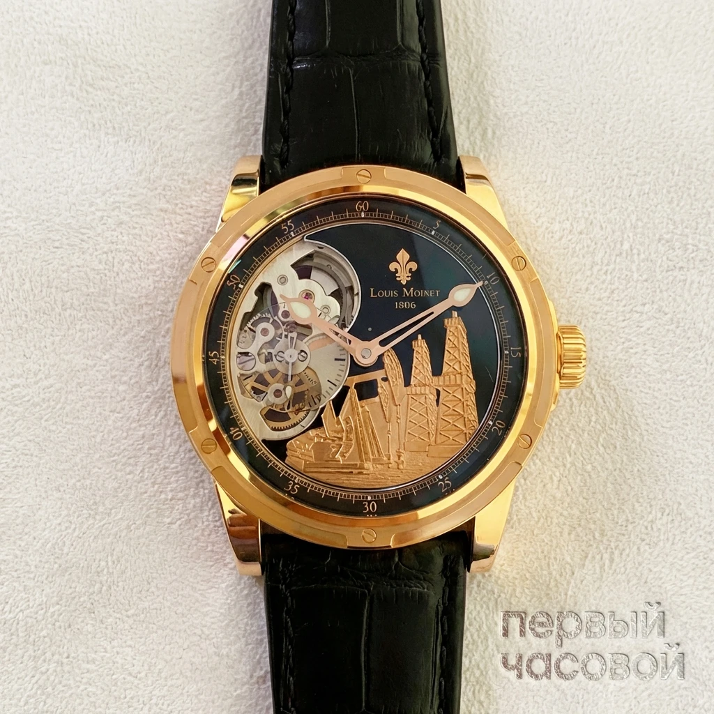 Купить элитные часы Louis Moinet Mecanograph Derrick Piece Unique LM-41.50.50B/50: в наличии в Москве!