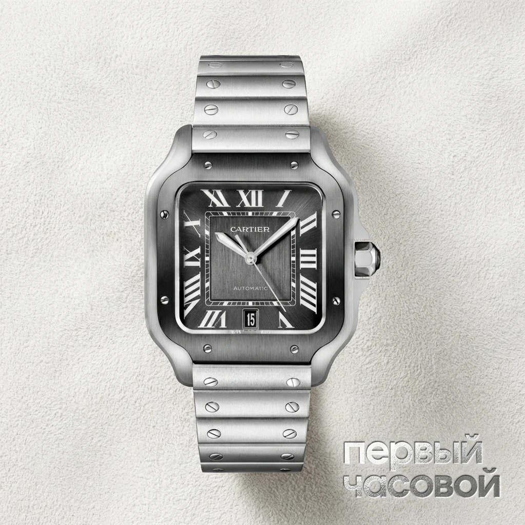 Cartier Santos De Cartier Adlc Black Dial WSSA0037