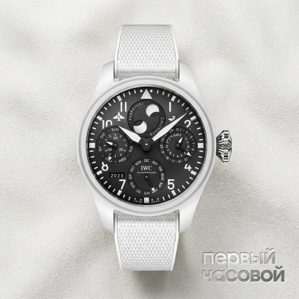 Купить элитные часы Iwc Big Pilots Watch Perpetual Calendar Top Gun Lake Tahoe IW503008: в наличии в Москве!