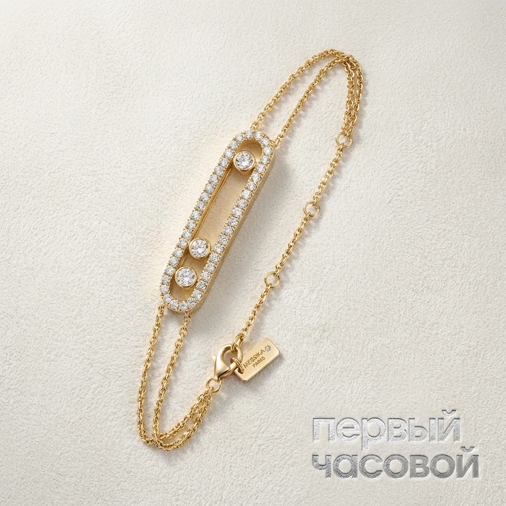 Купить украшение Messika Move Classique Pavé Yg  Move Classique Diamond Pavé Bracelet 03995: в наличии в Москве!