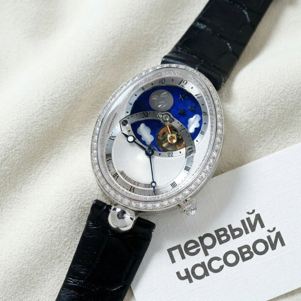 Купить элитные часы Breguet Reine De Naples Tourbillon Jour/Nuit White Gold &amp; Diamonds 8998BB/11/974 D00D: в наличии в Москве!
