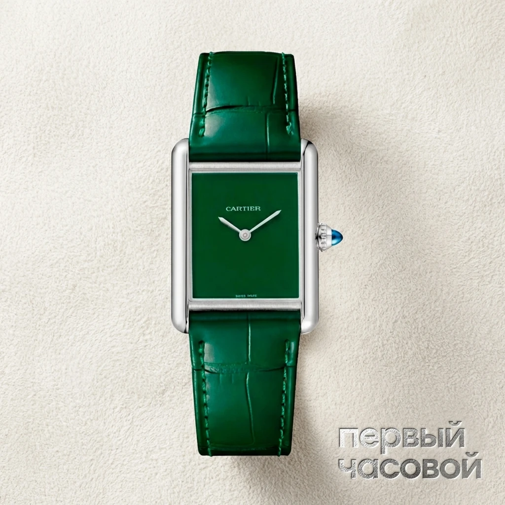 Купить элитные часы Cartier Tank Must De Cartier Green WSTA0115: в наличии в Москве!