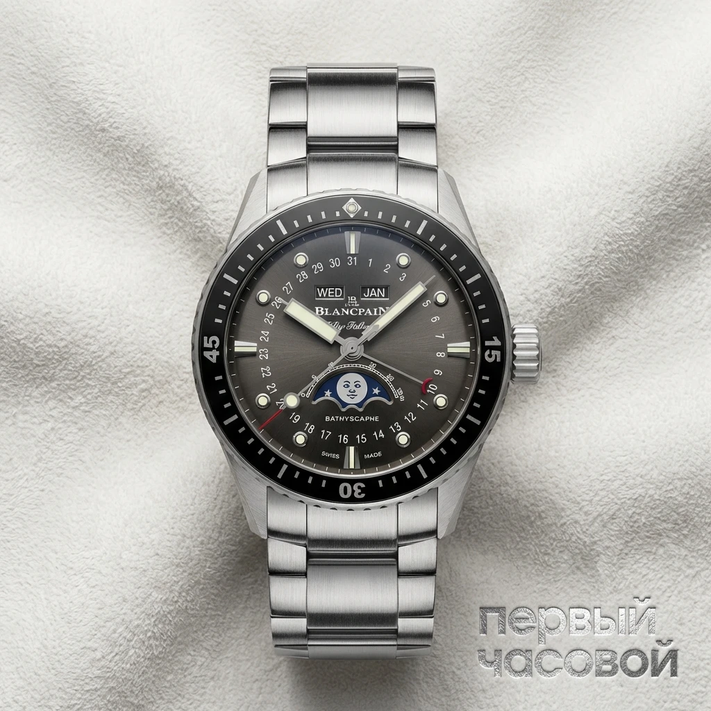 Купить элитные часы Blancpain Fifty Fathoms Bathyscaphe 5054 1110 71S: в наличии в Москве!