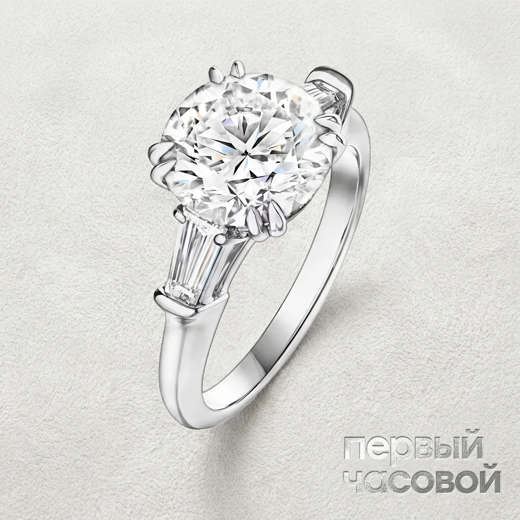 Купить украшение Studio jewelry Кольцо С Бриллиантом 5,02 Ct. H/Vs1 (3 Excellent) : в наличии в Москве!